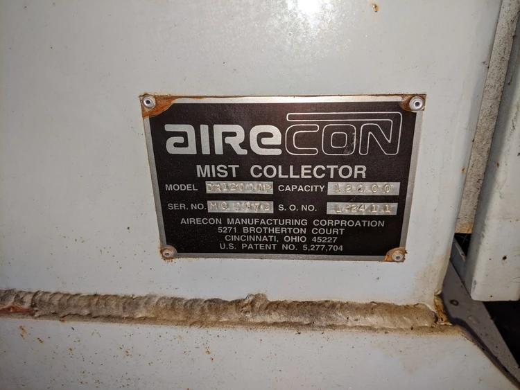 Used AIRECON DR12000P Mist Collectors Alabama US | Transamerican Equipment Company #708730