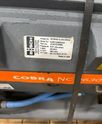 Item# M512 Busch “Cobra” Dry Screw Vacuum Pumps (2 available)
