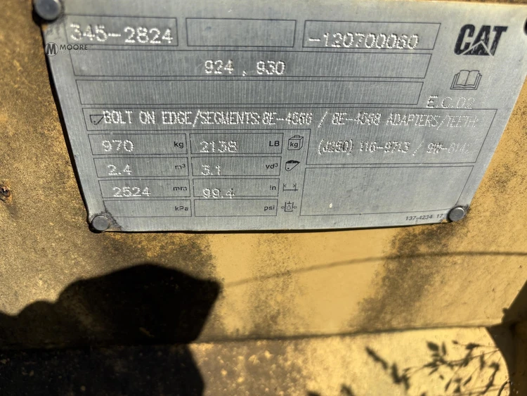 Used CATERPILLAR 924,930 Earth Buckets Tennessee US | Moore Equipment #1517350