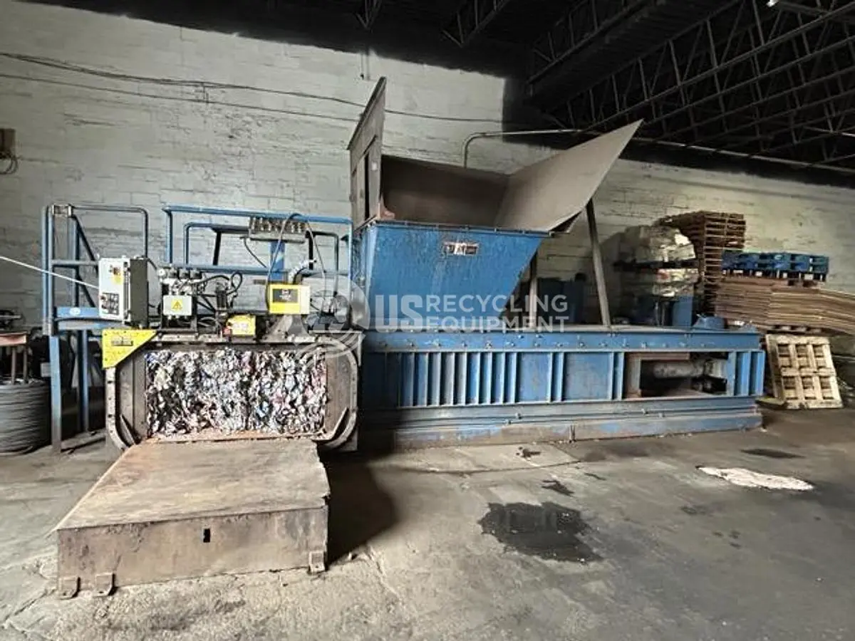 Used HARRIS SELCO 2R-1050 TWO RAM HORIZONTAL BALER Balers Illinois US | US Recycling Equipment #1341666