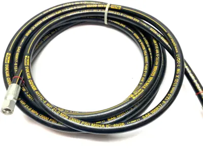 USED PARKER TOUGH COVER HYDRAULIC HOSE 3000PSI MAX 25 FOOT LENGTH