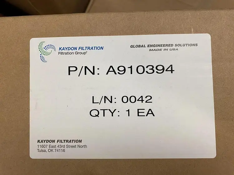 Used KAYDON A910394 Filters | Surplus Asset Holdings #1218380