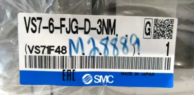 NEW SMC VS7-6-FJG-D-3NM SOLENOID VALVE VS76FJGD3NM