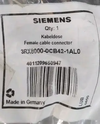 Siemens 3RX8000-0CB42-1AL0 Female cable connector Loc5B6