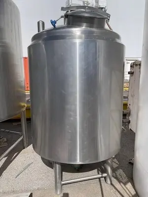 Tank, 300 Gallon, Stainless Steel, Melt Tank, Jacketed, Agitated, #5991451