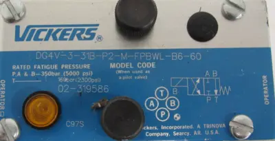 NEW VICKERS 02-319586 VALVE DG4V-3-31B-P2-M-FPBWL-B6-60 02319586