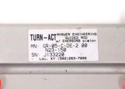 NEW TURN-ACT GR-05-C-DE-2.00-N23-150 AIR SLIDE GR05CDE200N23150