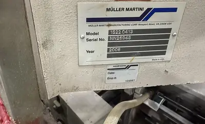 USED 2006 MULLER MARTINI PRESTO II SADDLE STITCHER