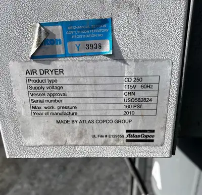 Used 2010 ATLAS COPCO CD250 Parts (Hydraulics and Pneumatics) British Columbia CA | Lenmark #1426182