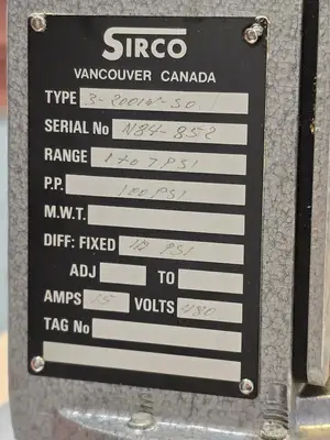 New | in-Stock SIRCO 2000 Switchgears British Columbia CA | Lenmark #244456