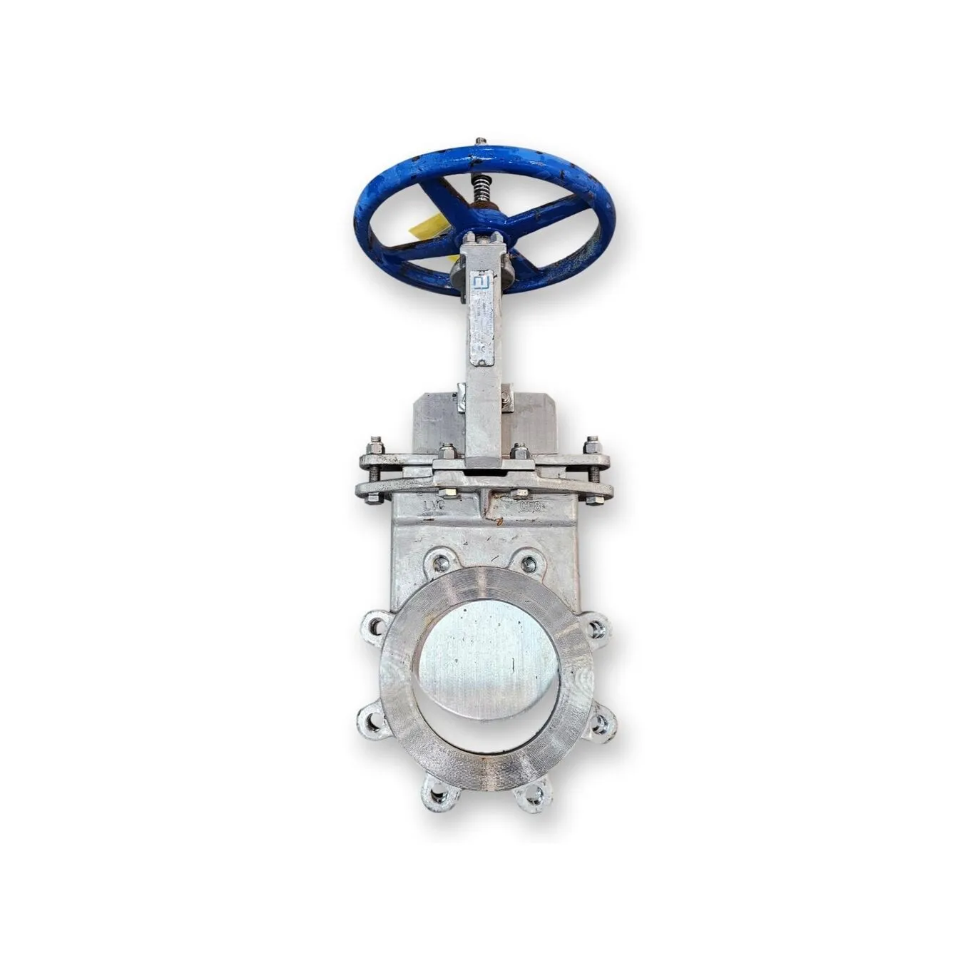 Used 6" A-C Valve Inc. Stainless Steel Manual Knife Gate Valve