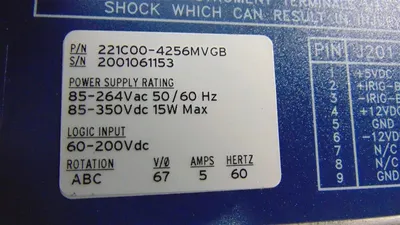 Schweitzer SEL-221C Phase Distance / Overcurrent Relay 221C00-4256MVGB Used