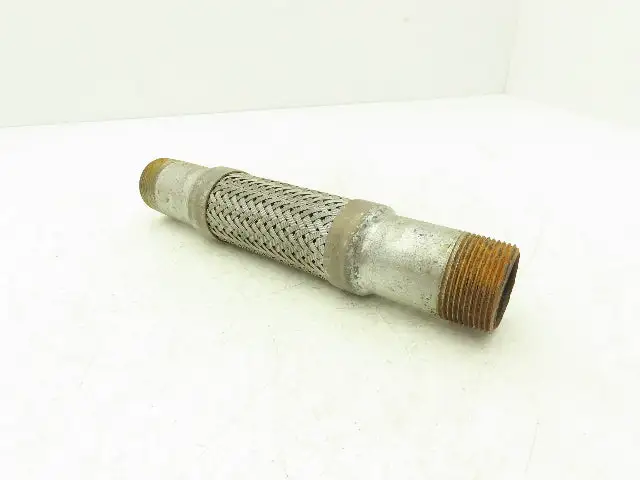 1 1/4" X 10" Flex Coupling Galvanized with Stainless 1.25 NPT