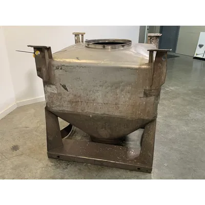 Used 1000 Liter (35 cu. Ft) IBC Matcon Stainless Steel Portable Tote Bin