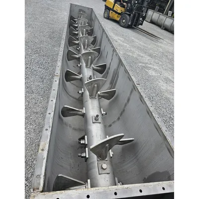 GEA Continuous Stainless Steel HeavyDuty Industrial Paddle Mixer Pug Mill Unused