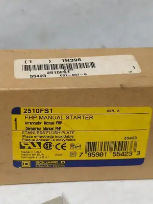 New | in-Stock SQUARE D 2510FS1 Industrial Controls Ohio US | Surplus Asset Holdings #1239707