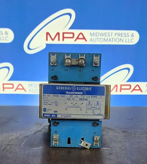 Used GENERAL ELECTRIC 9T58B50 Transformers | Midwest Press and Automation #577676