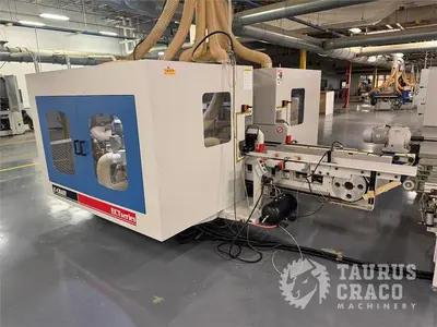 Used 2019 E-CHAIN ECT-48S ANGULAR DOUBLE END-TENONER LINE Woodworking Tenoners Ontario CA | Taurus Craco Machinery Inc #1314188