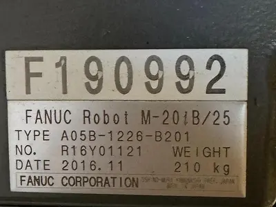 Used 2016 FANUC FANUC M-20IB/25 Robots Michigan US | Aucto #1306796