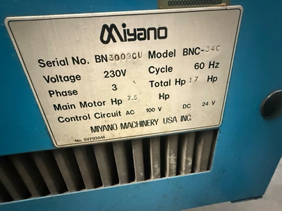 MIYANO BNC-34C LATHES, SLANT BED, N/C & CNC | Wheeler Machinery Sales (9)
