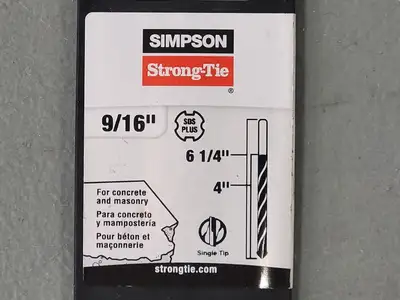 9/16" Hammer Drill Bit (Bag of 14)