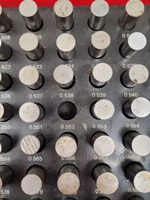 USED MHC M3 MINUS PLUG GAGE SET