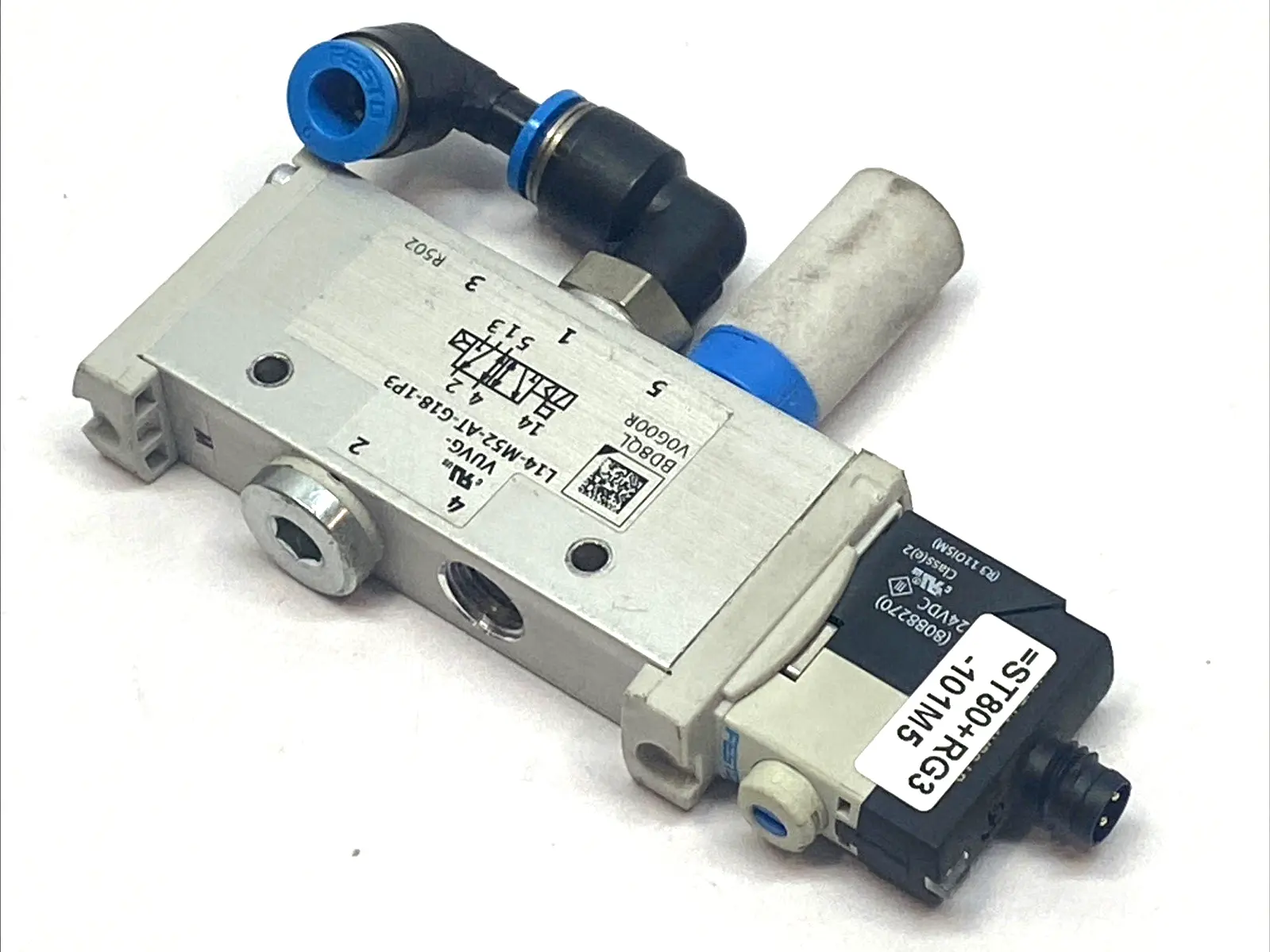 USED FESTO 5/2 MONOSTABLE SOLENOID VALVE 14 MM 8021508