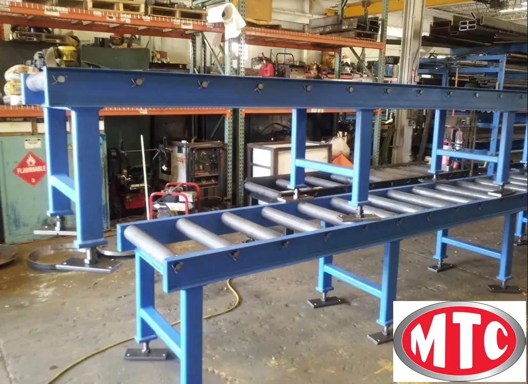 10’ Long Gravity Table. Amada, Marvel, Hyd-Mech, HEM, Indotech