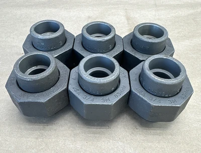 3/4" 3000 Socket Weld Union SA/A105 Forged Steel Fitting || (6) NOS - WARRANTY!