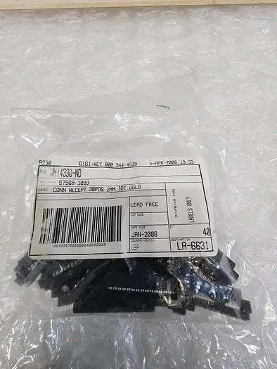 MOLEX WM14330-ND CONN RECEPT 30POS 2MM IDT GOLD