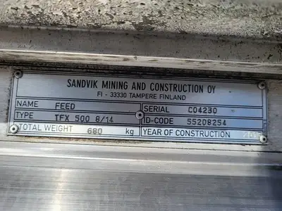 Telescopic Feeder for a Sandvik Drill, TFX500 8/14, set of 2