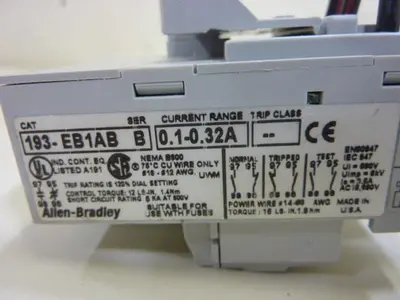 USED ALLEN BRADLEY 193-EB1AB SER B