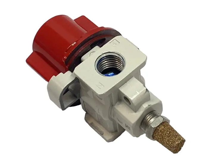 Used SMC Single Action Lockout Relief Hand Valve 3-Port 1/4" NPT Pump & Valve Parts Michigan US | Maverick Industrial Sales #1395477