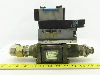 Muller Coax Vmk 15 Nc Pneumatic Valve W/Festo Block Plate & Solenoid