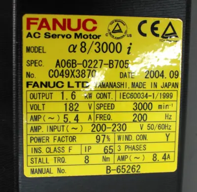 USED FANUC A06B-0227-B705