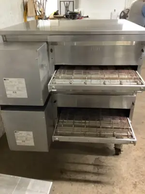 152-0785 Middleby Marshall PS638 WOW Double Stack Natural Gas Pizza Conveyor Ove