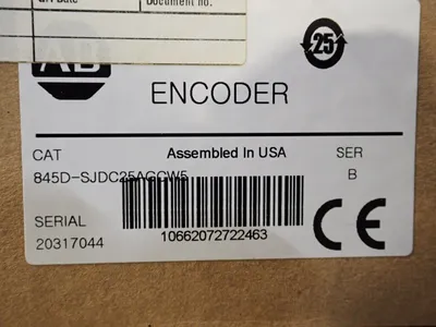 Used ALLEN BRADLEY 845DSJDC25AGCW5 Encoders Ohio US | HGR 24 #1064919
