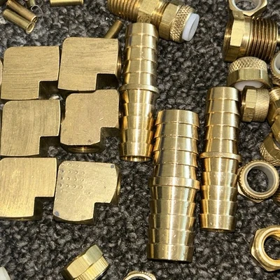 Extra Large Assorted Lot of Connectors Various Elbows,Tees,Straight,etc