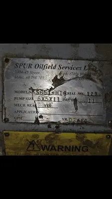 USED EMSCO F-650 TRIPLEX MUD PUMP