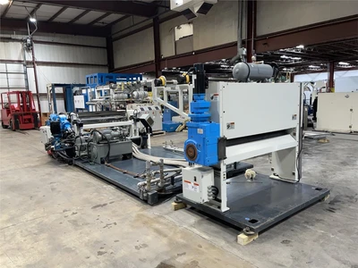 66" Wide Cincinnati Milacron Horizontal Sheet Line Downstream, New In 2012