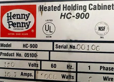 USED HENNY PENNY HC-900