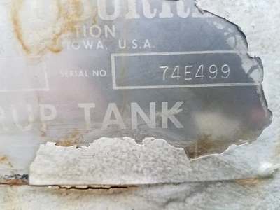 5,585 Gallon Stainless Steel Horizontal Syrup Tank