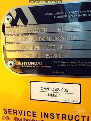 Used 2022 HYUNDAI HL980A Wheel Loaders North Carolina US | National Equipment Dealers #1422300