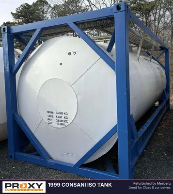 Used 1999 CONSANI ISO TANK Tanker Trailers New Jersey US | Proxy Equipment #1381424