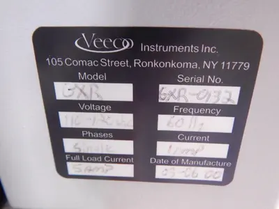 Used VEECO INSTRUMENTS GXR Inspection Machines Texas US | Aucto #1459815