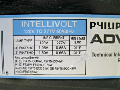 NEW Philips Advance Centium ICN-4S54-90C-2LS-G Lighting Ballast 120V-277V F19