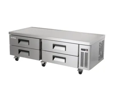 Magic Chef 72 IN WIDE, 16 CU. FT. 4-DRAWER CHEF BASE COMMERCIAL REFRIGERATOR IN STAINLESS STEEL