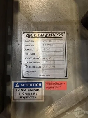 USED 2021 ACCURPRESS 760014/HT