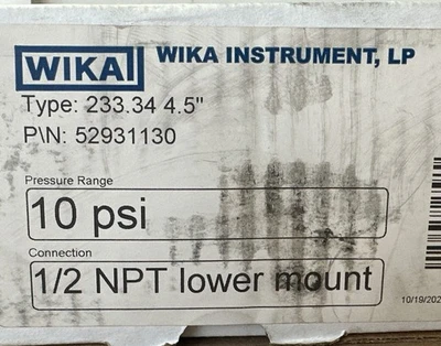 NEW WIKA 52931130