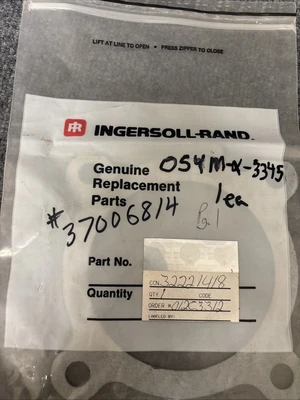 New | in-Stock Ingersoll Rand 37006814 Seals & Gaskets California US | Davliegogo LLC #1706266